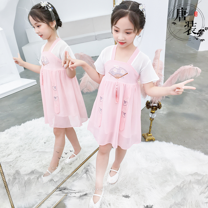 女童夏装汉服儿童连衣裙夏季古装超仙大童中国风12-15岁2019新款|msdalam kategori Kanak-kanak/Bayi/Keluarga dipasang, Kanak-kanak cheongsam/pakaian/pakaian kebangsaan, pakaian - dari Buy2taobao.com untuk memberikan perkhidmatan ejen Taobao profesional membeli