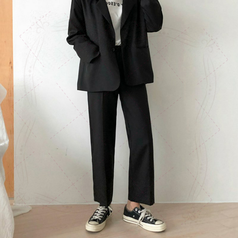 Chaopai black Wide leg pants Spring and summer Nine points leisure time Paige Suit pants Easy Straight pants Versatile trousersin the Women's clothing/Boutique , Pants , Casual pants category - from Buy2taobao.com to provide professional Taobao agent buy service