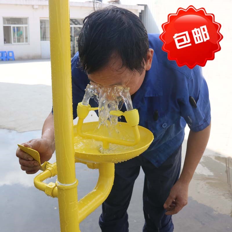 紧急喷淋立式洗眼器装置双口冲淋器洗眼机碳钢复合落地洗眼器验厂|ruв категории оборудование/инструменты, строительство защиты, защита глаз, лица, аварийный душ устройства и глаза, стиральная машина - от Buy2taobao.com для оказания профессиональной услуги покупки агента Taobao