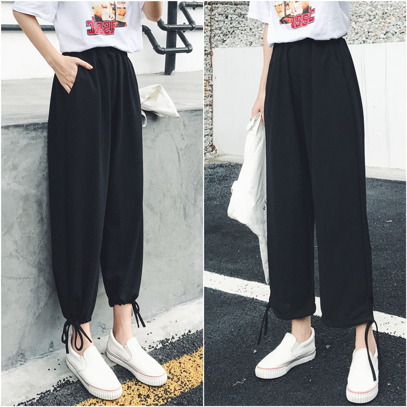 2019 New Spring and Autumn cec Straight Broad leg Overalls bf Paige Easy leisure time Sports pants Commentariesin the Women's clothing/Boutique , Pants , Casual pants category - from Buy2taobao.com to provide professional Taobao agent buy service