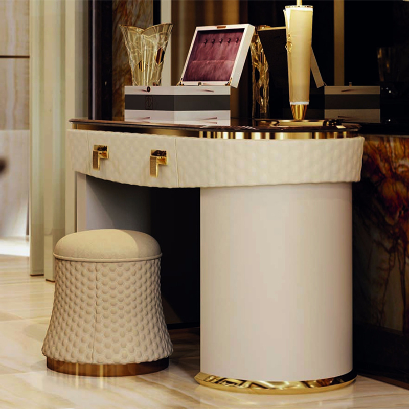 Postmodern Italian dresser bedroom Simplicity European style Luxurious Stainless steel Marble Dressing tablein the Diapers/Care/Feeding/Push lathe , Children's Room/Tables and chairs/Furniture , Sets of tables and chairs category - from Buy2taobao.com to provide professional Taobao agent buy service