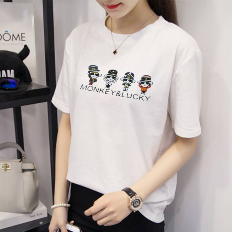 .夏裝新款韓版加肥加大碼200斤胖mm寬松學生短袖T恤女上衣服中袖b在類目 女裝/女士精品, 大碼女裝中 - 來自Buy2taobao.com提供專業的淘寶代購服務