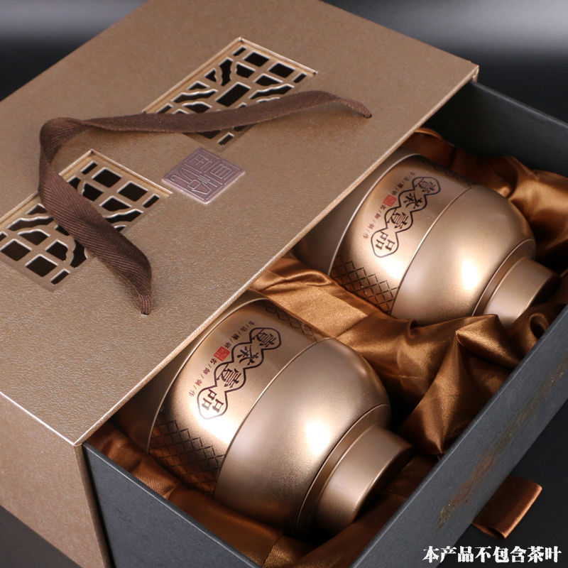 高档茶叶包装礼盒空盒双罐茶叶罐礼盒包装红茶绿茶金骏眉密封罐|ruв категории посуда, чайный сервиз, чайница - от Buy2taobao.com для оказания профессиональной услуги покупки агента Taobao
