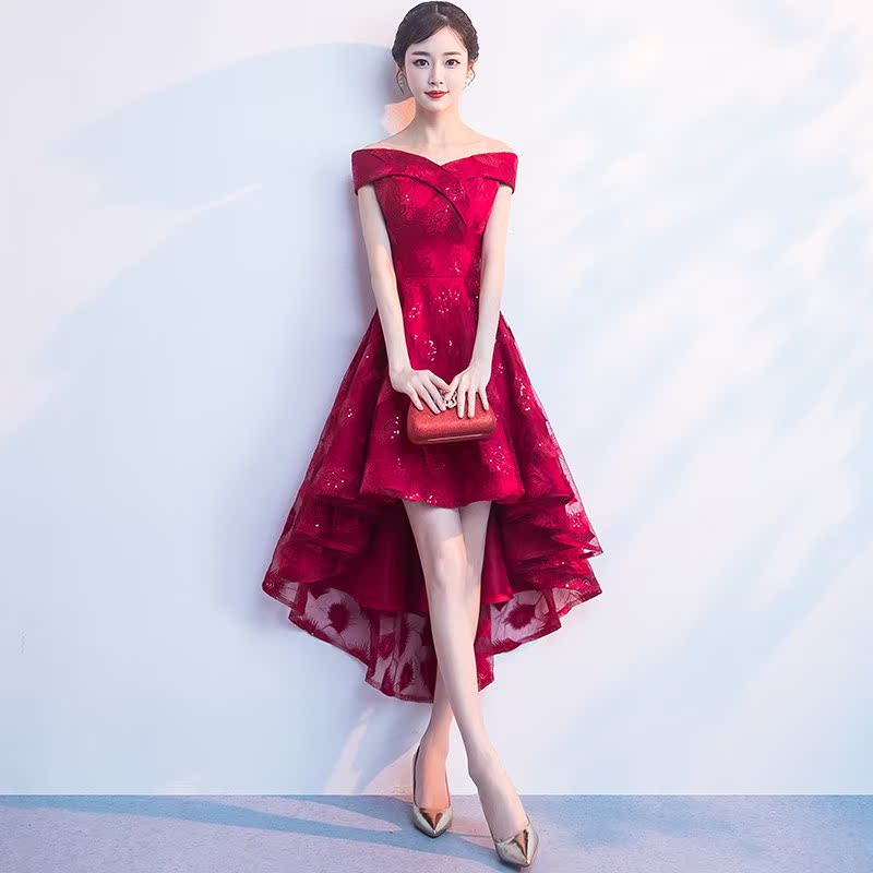 suit Short hair Evening dress new pattern winter bride marry gules have cash less than that is registered in the accounts Evening dress Annual meeting Hostin the Women's clothing/Boutique , Wedding/Cheongsam/Formal dress , Formal dress/Evening category - from Buy2taobao.com to provide professional Taobao agent buy service
