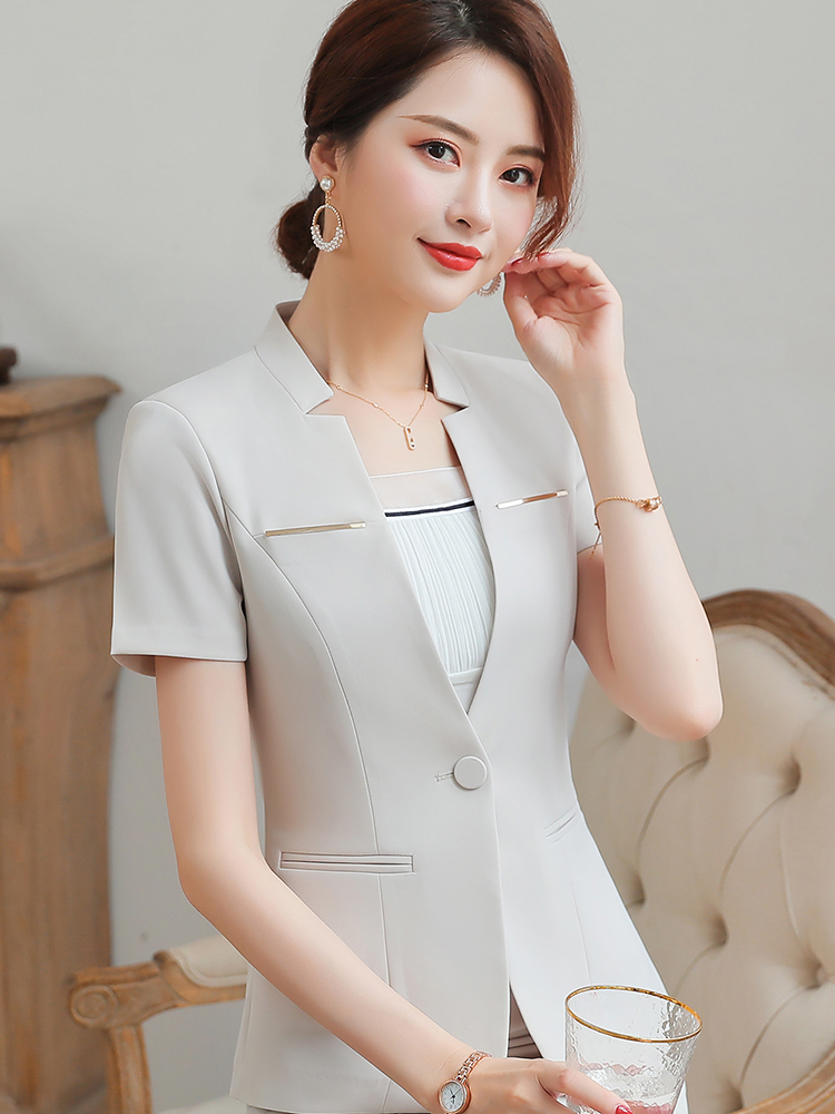 酒店服务员工作服夏装女短袖职业衬衣经理前台收银员套装裙潮|msdalam kategori Butik wanita / wanita, menetapkan/pakaian seragam pelajar/seragam kerja, pakaian seragam kerja hotel - dari Buy2taobao.com untuk memberikan perkhidmatan ejen Taobao profesional membeli