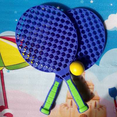幼儿园宝宝塑料羽毛球乒乓球网球拍儿童球拍亲子健身运动软球玩具