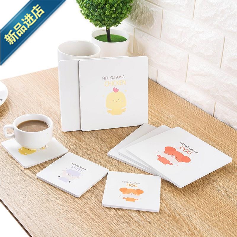 居家创意用品可爱卡通动物木质杯垫 g防烫餐垫锅碗垫隔热防滑垫子|msdalam kategori bekalan perayaan/hadiah, produk budaya dan kreatif, coaster budaya dan kreatif/placemats - dari Buy2taobao.com untuk memberikan perkhidmatan ejen Taobao profesional membeli