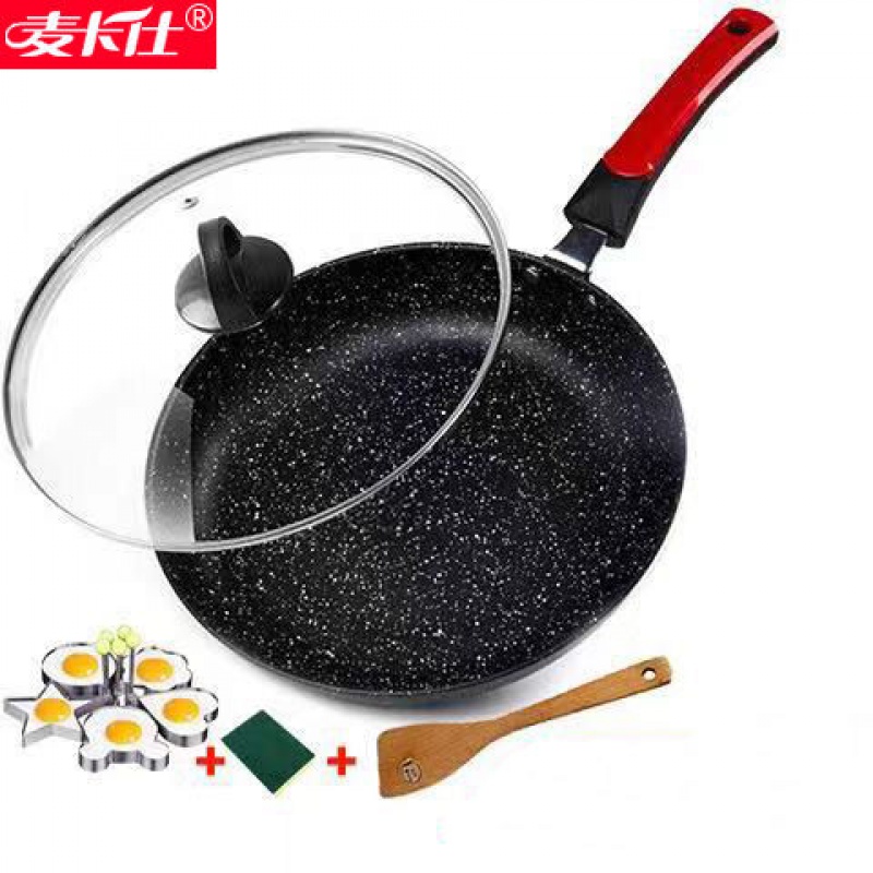 品牌特价麦饭石平底锅不粘锅无油烟煎锅家用铁炒锅电磁炉燃气通用在类目 厨房/烹饪用具, 烹饪用具, 锅具/煲/烧水壶, 炒锅中 - 来自Buy2taobao.com提供专业的淘宝代购服务