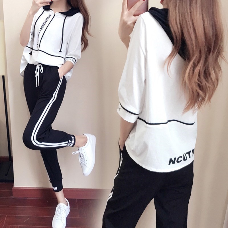 美美优时尚宽松学生休闲运动服套装2019新款闺蜜装网红两件套女|msdalam kategori Butik wanita / wanita, menetapkan/pakaian seragam pelajar/seragam kerja, saman sukan Leisure - dari Buy2taobao.com untuk memberikan perkhidmatan ejen Taobao profesional membeli
