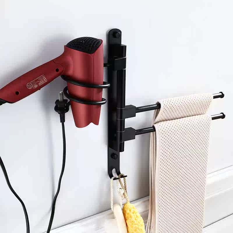 Free punch black European style Retro hair drier Ancient black American style TOILET Shower Room Wall hanging multi-function Shelfin the Decoration main material , Toiletries , Bathroom Hardware/Pendant , Towel bar/Towel hanging category - from Buy2taobao.com to provide professional Taobao agent buy service