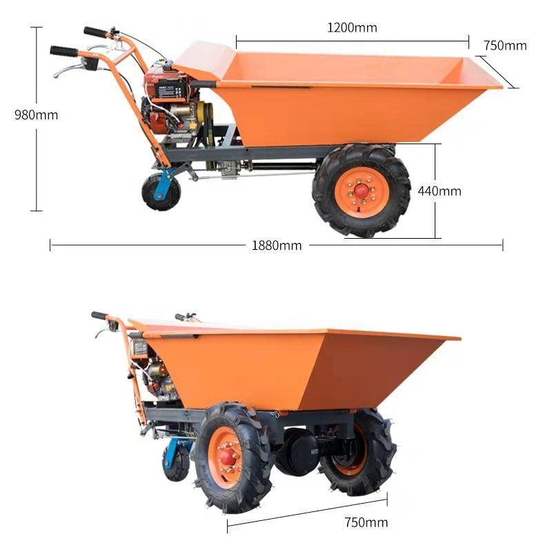 2019 new pattern Dumpers construction site Pull the material Vegetables fully automatic Trolley miniature small-scale refit Hand push machinein the Agricultural Machinery/Farm tools/Plastic sheeting , Agricultural Machinery , Agricultural Transport Vehicles category - from Buy2taobao.com to provide professional Taobao agent buy service