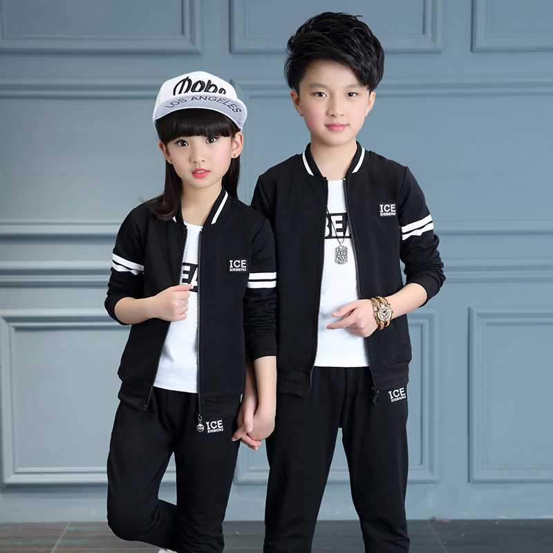 5男女童春秋装套装2018新款中大儿童9小学生12运动休闲三件套13岁|msdalam kategori Butik wanita / wanita, menetapkan/pakaian seragam pelajar/seragam kerja, saman sukan Leisure - dari Buy2taobao.com untuk memberikan perkhidmatan ejen Taobao profesional membeli