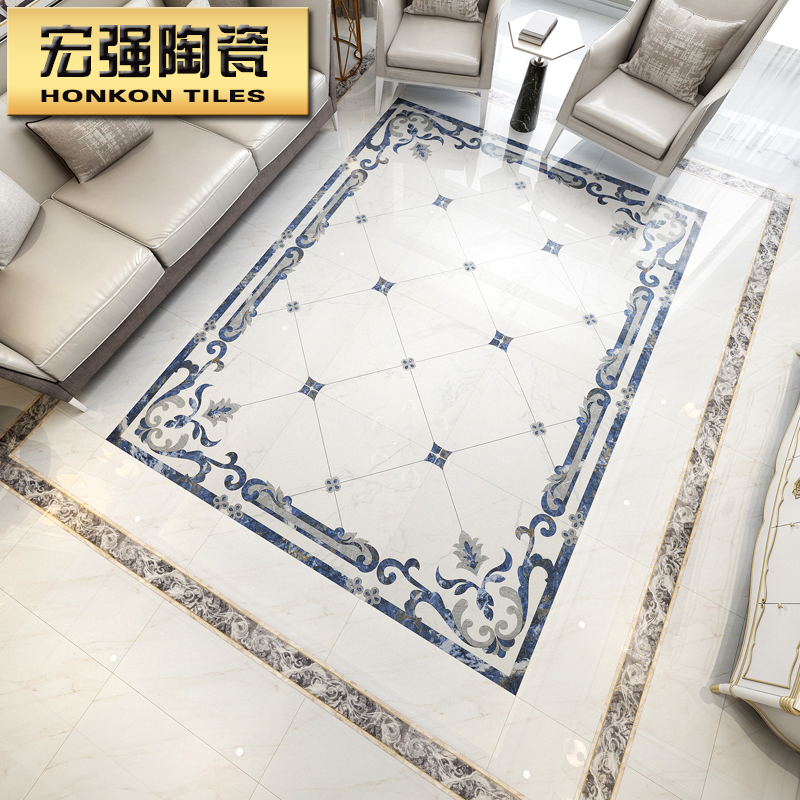 宏强瓷砖 现代简约客厅地板砖拼花图 过道拼花地砖抛晶砖800x800|msdalam kategori keluarga memasang ibu, jubin seramik, Crystal bata membaling - dari Buy2taobao.com untuk memberikan perkhidmatan ejen Taobao profesional membeli