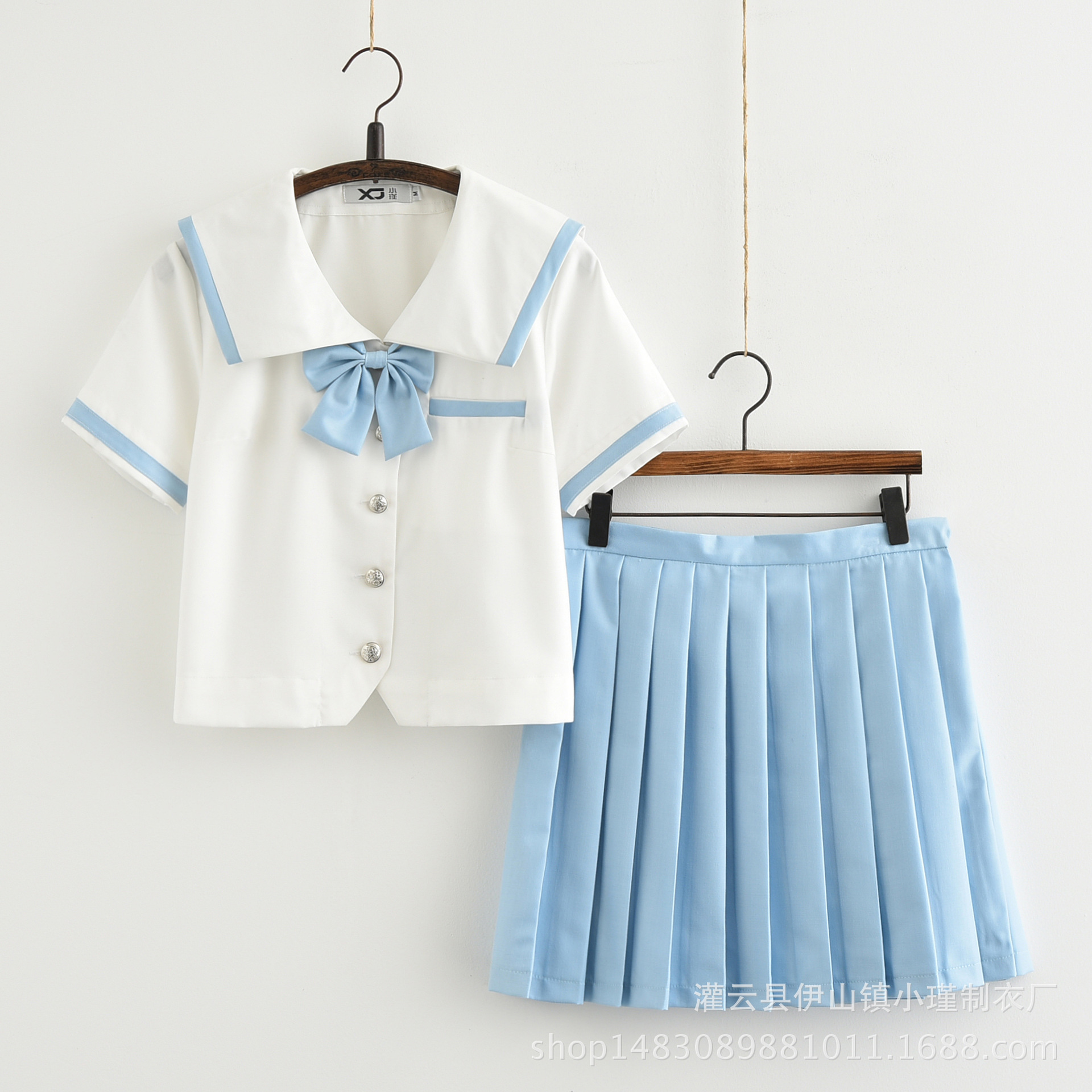 日系短袖水手服枣红裙学生套装夏季小清新软妹JK制服学院风套装|ruв категории плесень играть/Аниме/вокруг/cos/настольные игры, вторичный элемент Лолита, Лолита/мягкая одежда/переплет - от Buy2taobao.com для оказания профессиональной услуги покупки агента Taobao