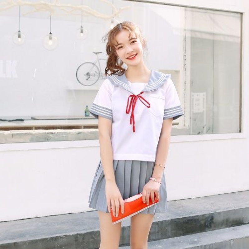 日本水手服长袖jk制服春夏奶茶色校服毕业班服女百褶裙学院风套装|ruв категории Женская одежда, костюм/студенты школьную форму/обмундирования, студенты школьную форму - от Buy2taobao.com для оказания профессиональной услуги покупки агента Taobao