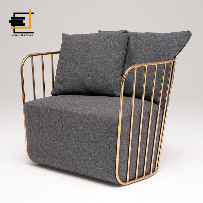 Northern Europe Simplicity Iron art Double sofa hotel Café Postmodern Fabric art Sofa chairs Singlein the Residential furniture , Sofa , Wrought iron sofa category - from Buy2taobao.com to provide professional Taobao agent buy service