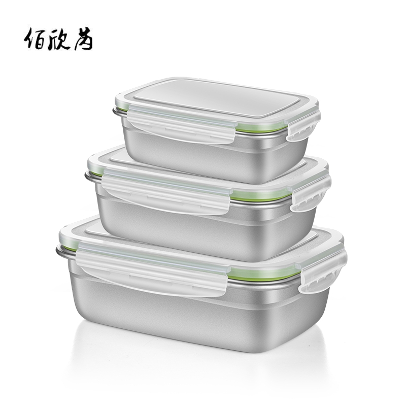 佰欣芮长方形304不锈钢饭盒便当盒学生带盖韩国食堂简约水果冰箱|msdalam kategori pinggan mangkuk, pemeliharaan bekas/bekas pemeliharaan, crisper - dari Buy2taobao.com untuk memberikan perkhidmatan ejen Taobao profesional membeli