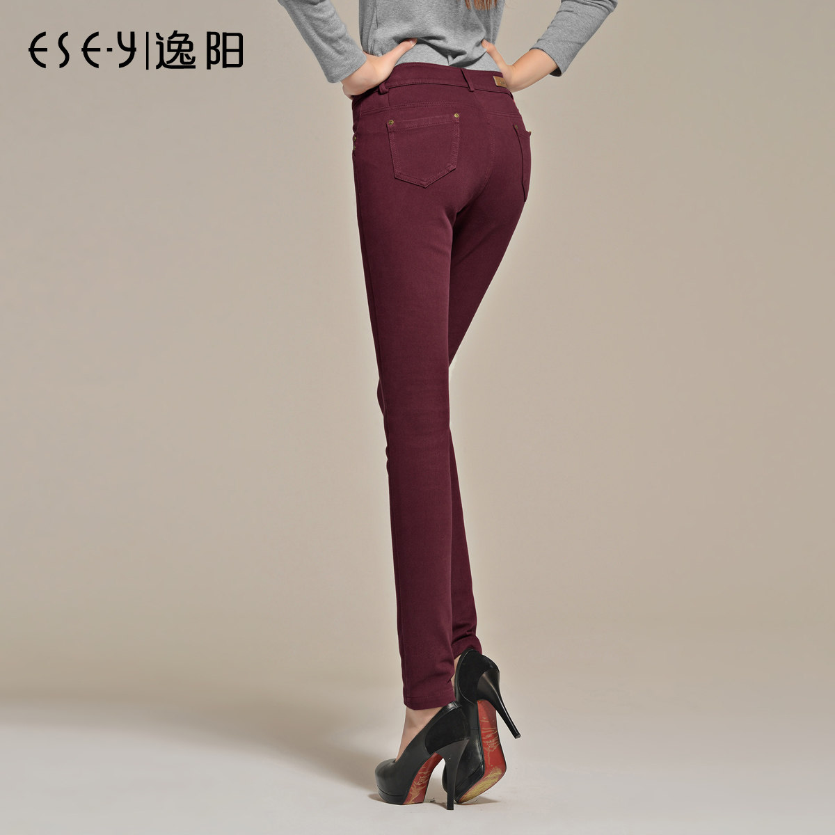 IMA分享 2013冬装<em>逸阳女裤</em>正品<em>休闲</em>裤牛仔加