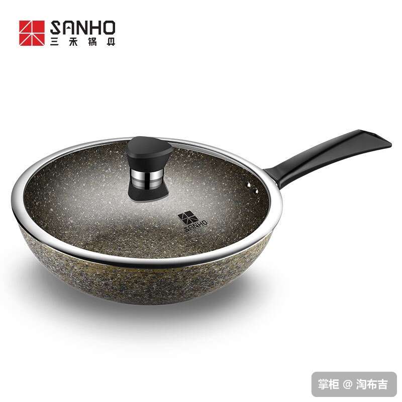 Sanhe Cookware Maifanite Granite Wok LC30G2 Gas Electromagnetic furnace currencyin the Kitchen/Cooking utensils , Cooking utensils , Cookware/Pot/Kettle , Wok category - from Buy2taobao.com to provide professional Taobao agent buy service