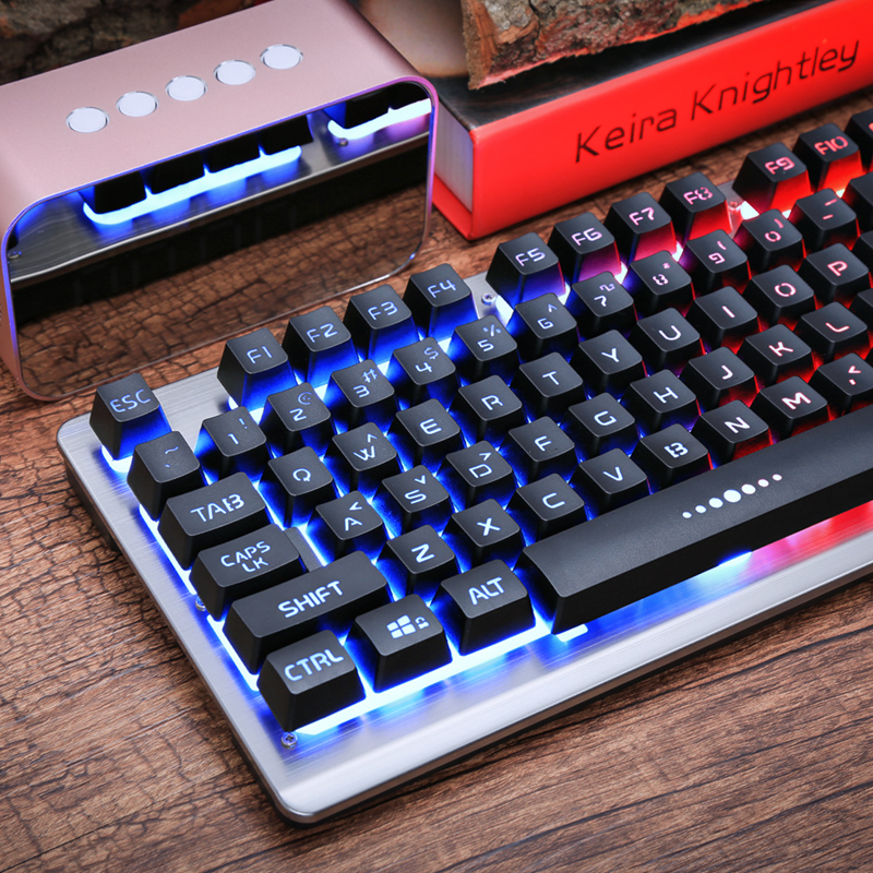 发光机械手感键盘台式电脑笔记本外接usb有线家用网吧金属女生办|msdalam kategori Perkakasan komputer/monitor/Komputer Zhou Bian, papan kekunci - dari Buy2taobao.com untuk memberikan perkhidmatan ejen Taobao profesional membeli