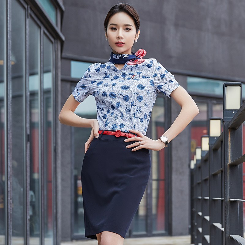 Eastern Stewardess uniform Occupation suit coverall China Southern Airlines Dress hotel Reception shirt work clothesin the Women's clothing/Boutique , Set/Student uniforms/Work uniforms , Career skirt suits category - from Buy2taobao.com to provide professional Taobao agent buy service