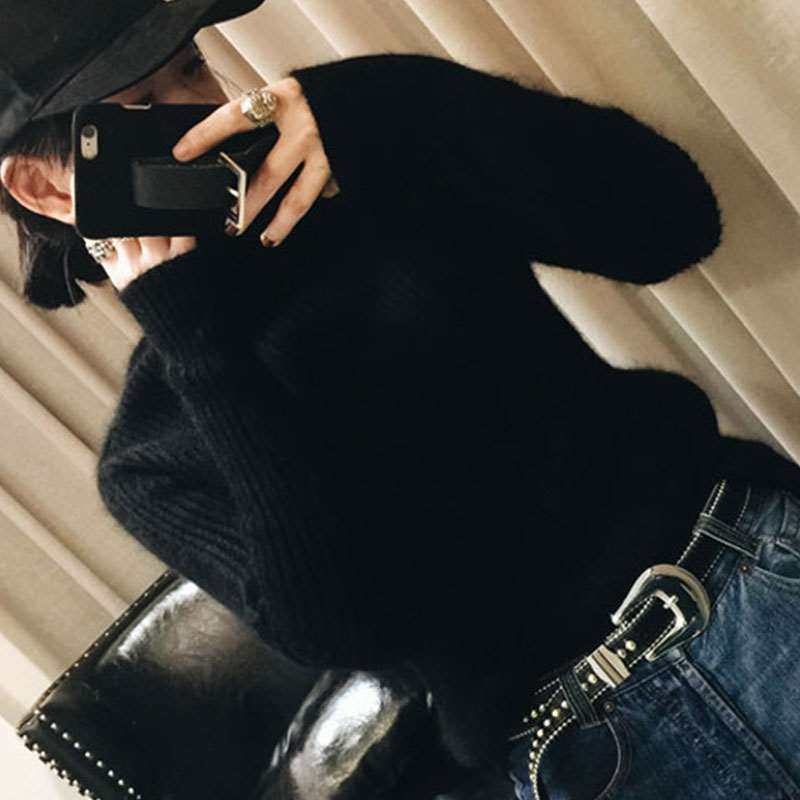 高领毛衣女加厚修身打底衫黑色秋冬卡其色2018新款超火堆堆领宽松在类目 女装/女士精品, 毛衣中 - 来自Buy2taobao.com提供专业的淘宝代购服务