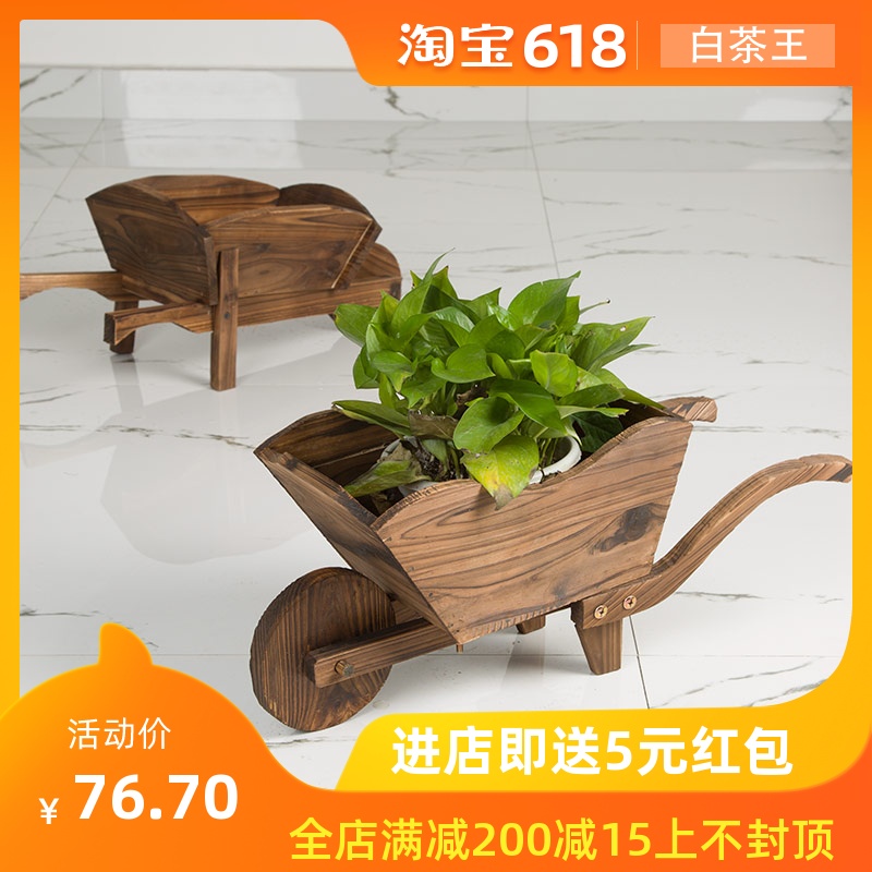 小花车摆件飘窗窗台装饰木质仿古创意个性可爱艺术手工田园小清新在类目 鲜花速递/花卉仿真/绿植园艺, 花瓶/花器/花盆/花架(新), 花盆中 - 来自Buy2taobao.com提供专业的淘宝代购服务