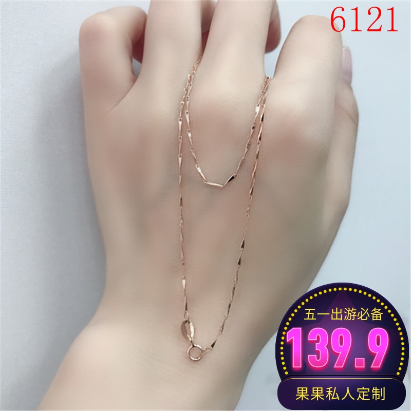 果果私人定制韩版百搭项链女925纯银瓜子链 镀真金不退色 6121在类目 饰品/流行首饰/时尚饰品新, 项链中 - 来自Buy2taobao.com提供专业的淘宝代购服务