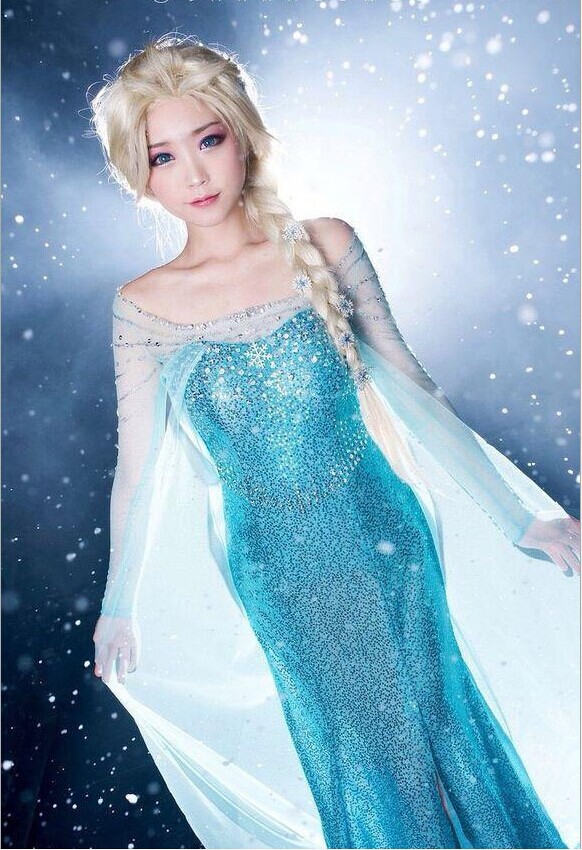 万圣节服装女 冰雪公主成人晚礼服连衣裙 奇缘爱莎亲子公主裙|ruв категории Женская одежда, костюм/национальная одежда/театр костюм, национальная одежда/этап погрузки - от Buy2taobao.com для оказания профессиональной услуги покупки агента Taobao