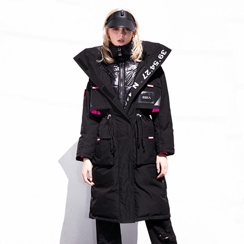设计师ZHANGSHUAI张帅 假两件式长款羽绒服男女款2018秋冬新款|msdalam kategori Butik wanita / wanita, Down - dari Buy2taobao.com untuk memberikan perkhidmatan ejen Taobao profesional membeli