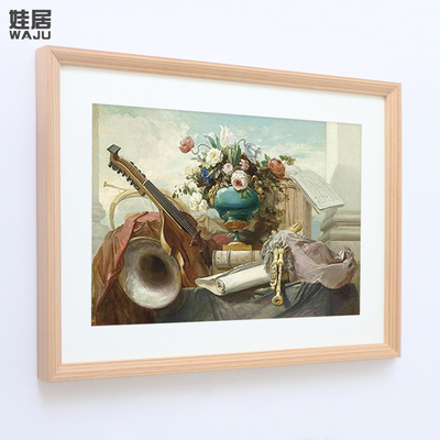 实木画框定制大相框挂墙任意尺寸a3a4装裱框架4k8开20寸素描外框