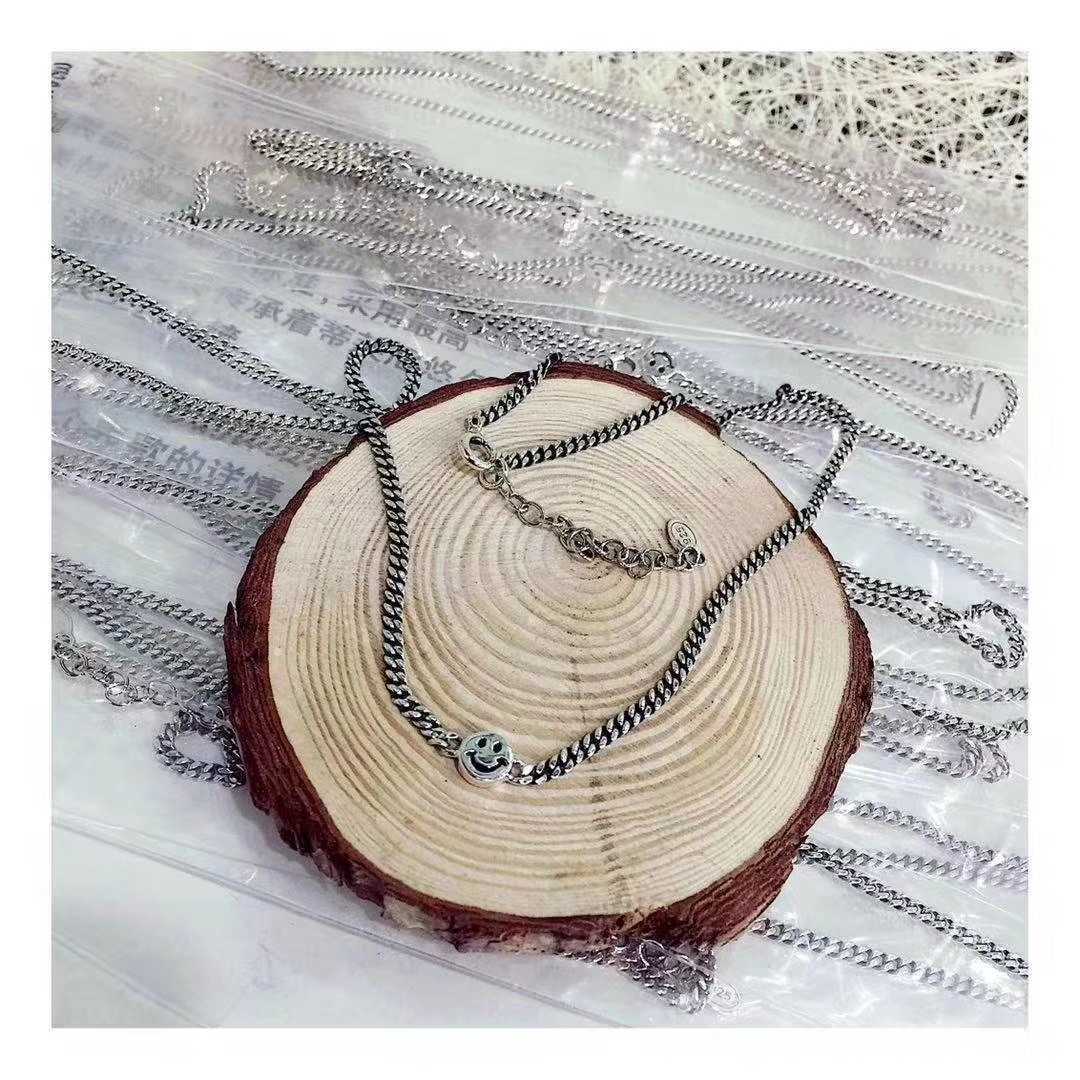 Korean Edition Smiling face Sterling Silver clavicle have cash less than that is registered in the accounts Necklace neck Jewelry personality fashion temperament Collocation netin the Accessories/Fashion Jewelry, Necklace category - from Buy2taobao.com to provide professional Taobao agent buy service