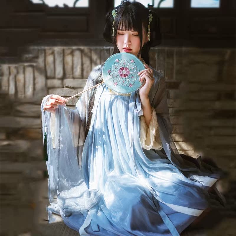 传统汉服古装女广袖流仙裙超仙齐胸襦裙改良学生日常古风套装春装|ruв категории Женская одежда, костюм/национальная одежда/театр костюм, национальная одежда/этап погрузки - от Buy2taobao.com для оказания профессиональной услуги покупки агента Taobao
