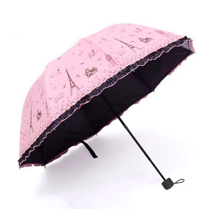 【黑胶防晒晴雨两用伞】遮阳伞学生男女防紫外线折叠雨伞三太阳伞在类目 居家日用, 伞/雨具/防雨/防潮, 伞中 - 来自Buy2taobao.com提供专业的淘宝代购服务