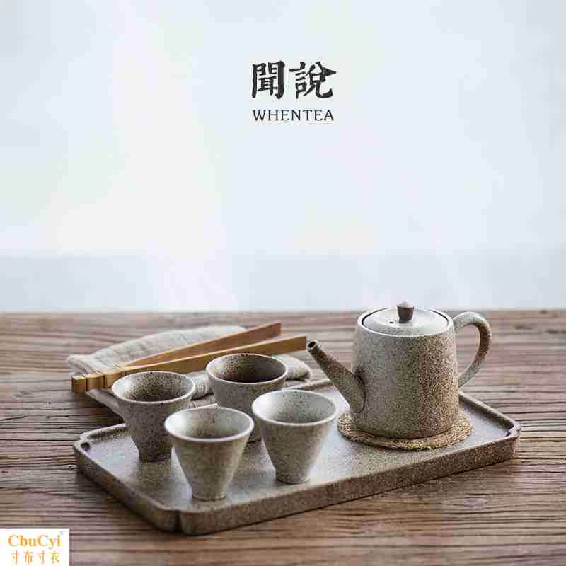 闻说|日式手执壶套装 整套简约创意陶瓷礼品 家用办公室茶具套装|msdalam kategori pinggan mangkuk, set teh, Kung Fu teh - dari Buy2taobao.com untuk memberikan perkhidmatan ejen Taobao profesional membeli
