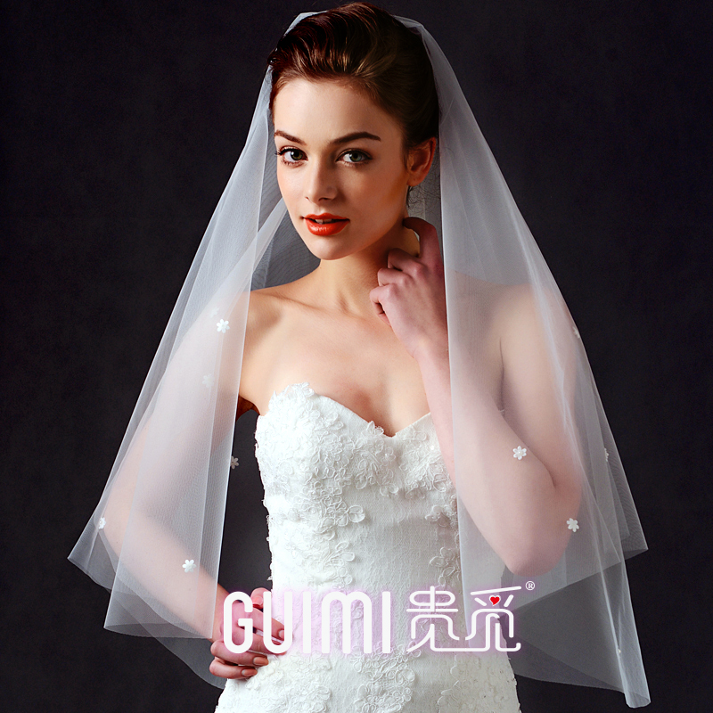 森系新娘头纱女短款结婚小简约婚纱头纱头饰超仙韩式新款百搭旅拍在类目 服饰配件/皮带/帽子/围巾, 婚纱礼服配件, 头纱中 - 来自Buy2taobao.com提供专业的淘宝代购服务