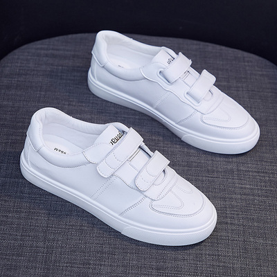 魔术贴小白女鞋2020年新款春季百搭学生韩版板鞋ins网红运动白鞋