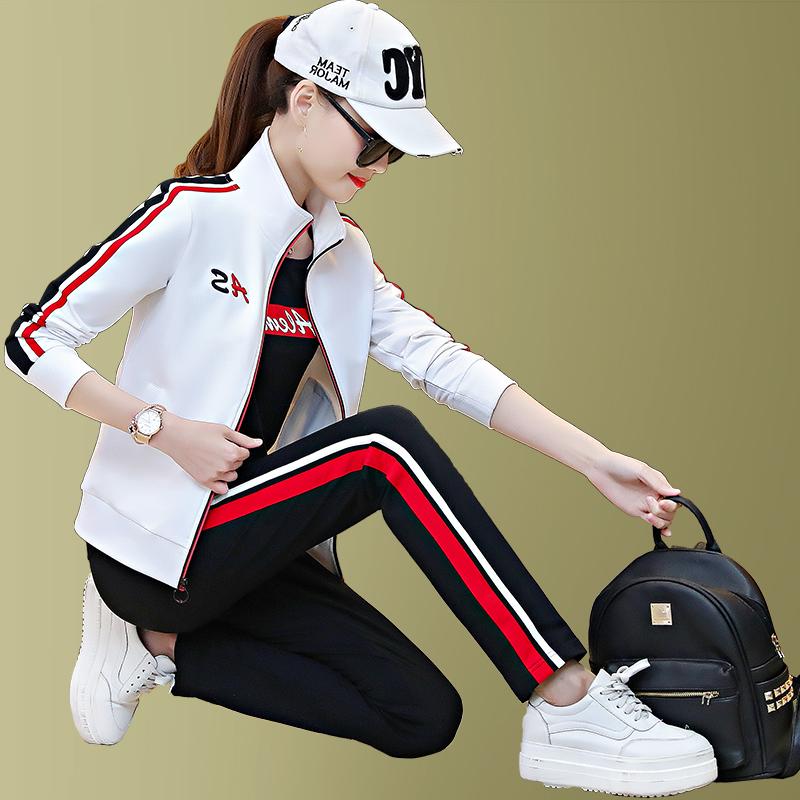 专柜高档2019运动服套装女春秋季新款韩版宽松衣服休闲时尚卫衣大在类目 女装/女士精品, 套装/学生校服/工作制服, 休闲运动套装中 - 来自Buy2taobao.com提供专业的淘宝代购服务