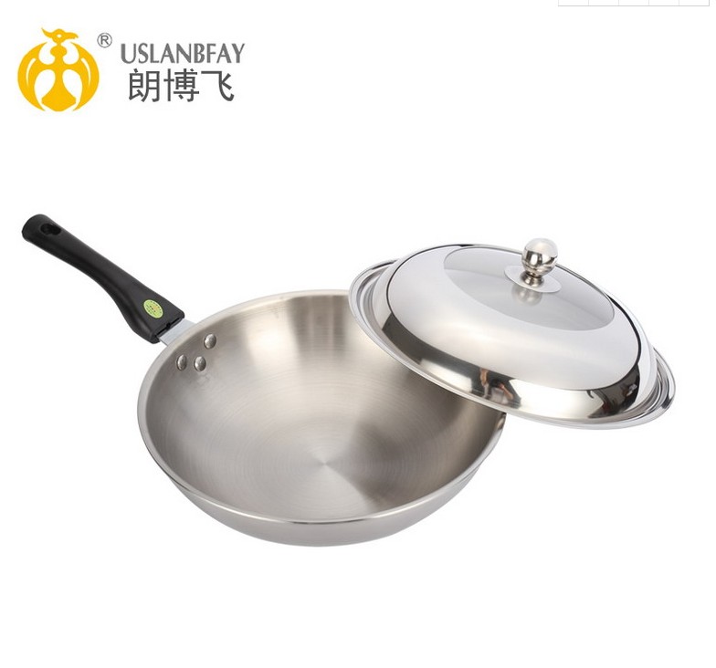 新朗博飞三层钢多用不锈钢炒锅无烟锅复合锅无副耳平底锅|msdalam kategori dapur/memasak Appliances, memasak Appliances, Periuk belanga/Pot/cerek, Wok - dari Buy2taobao.com untuk memberikan perkhidmatan ejen Taobao profesional membeli