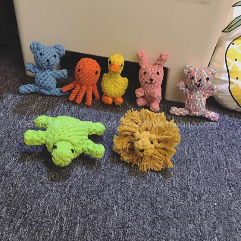 Puppies Toothpaste Molar Toys Pet dog General Knot Toys lovely Cotton rope dollin the Pet/Pet food and supplies , Cat/Dog Toys , Knot Toys category - from Buy2taobao.com to provide professional Taobao agent buy service