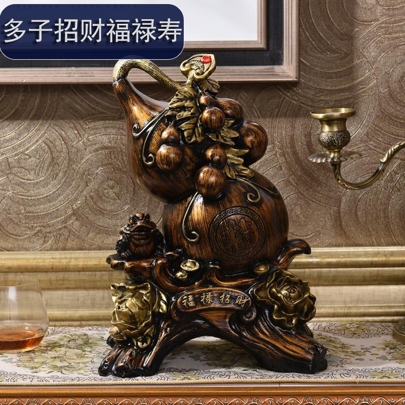 欧式装饰品复古摆件客厅奢华风水玄关摆设品电视柜葫芦多子福禄寿在类目 家居饰品, 摆件中 - 来自Buy2taobao.com提供专业的淘宝代购服务
