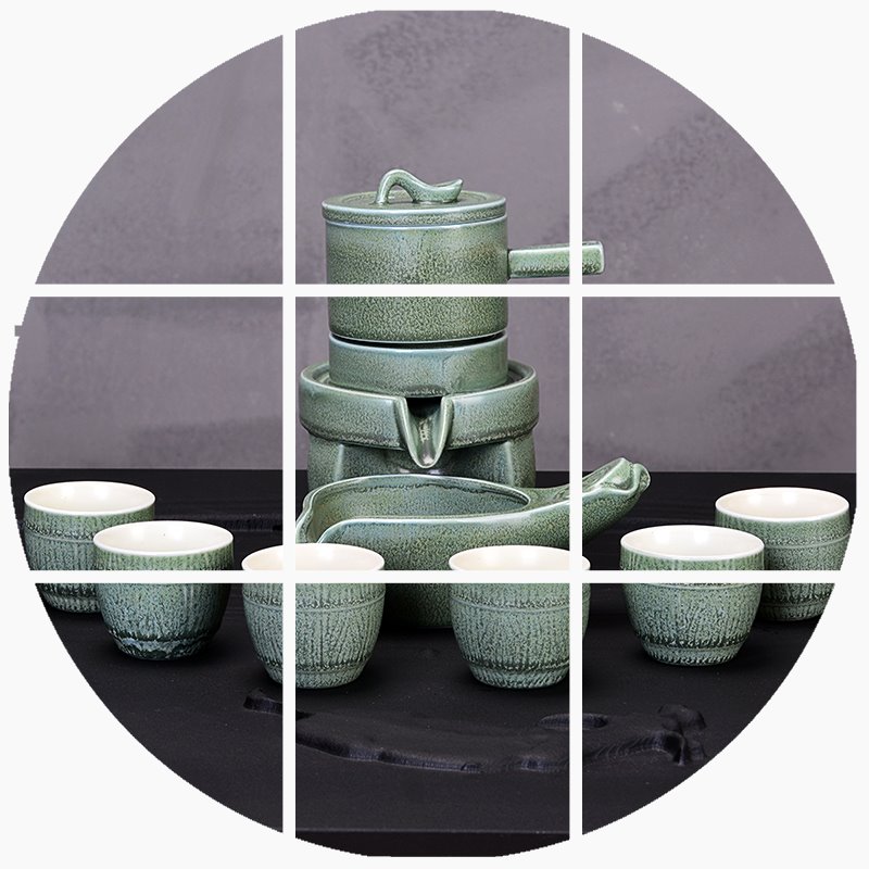 石磨自动功夫茶具套装懒人泡茶器家用时来运转茶具创意茶壶杯整套|msdalam kategori pinggan mangkuk, set teh, Kung Fu teh - dari Buy2taobao.com untuk memberikan perkhidmatan ejen Taobao profesional membeli
