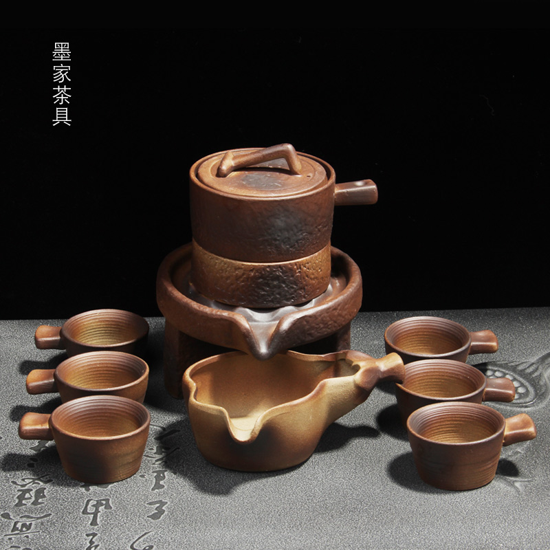 复古半自动功夫茶具套装柴烧懒人创意石磨泡茶器陶瓷家用茶壶茶杯|ruв категории посуда, чайный сервиз, кунг - Фу, чайный сервиз - от Buy2taobao.com для оказания профессиональной услуги покупки агента Taobao