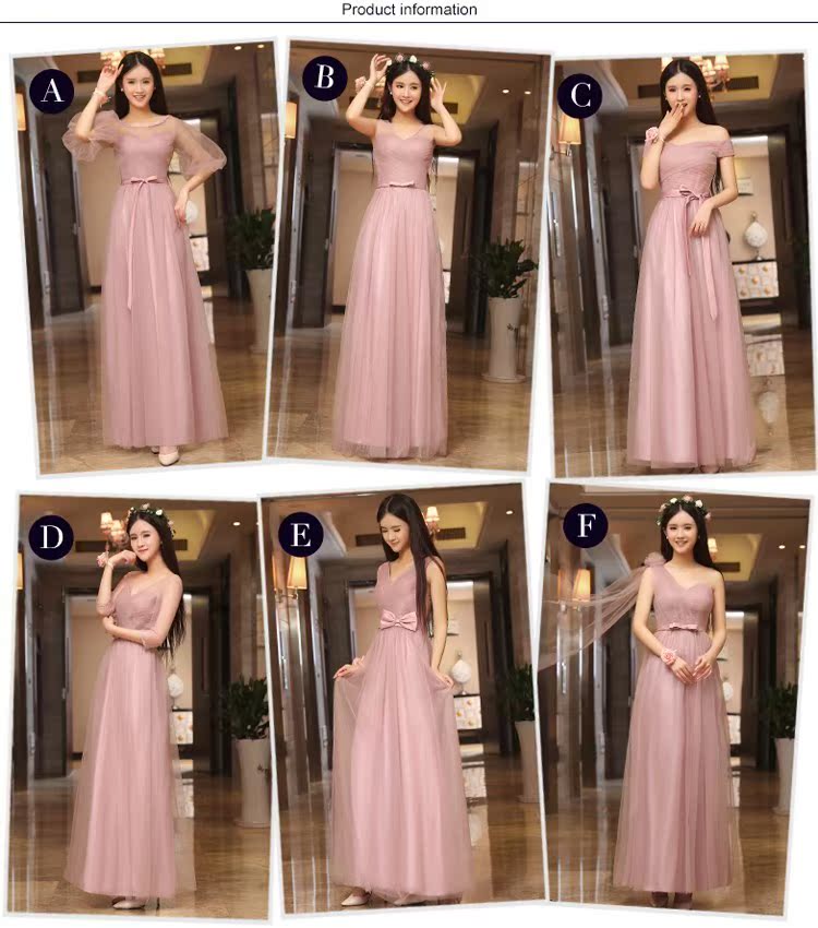 2018新款伴娘礼服结婚姐妹装显瘦韩式长款绑带豆沙色小礼服伴娘裙在类目 女装/女士精品, 婚纱/旗袍/礼服, 礼服/晚装中 - 来自Buy2taobao.com提供专业的淘宝代购服务