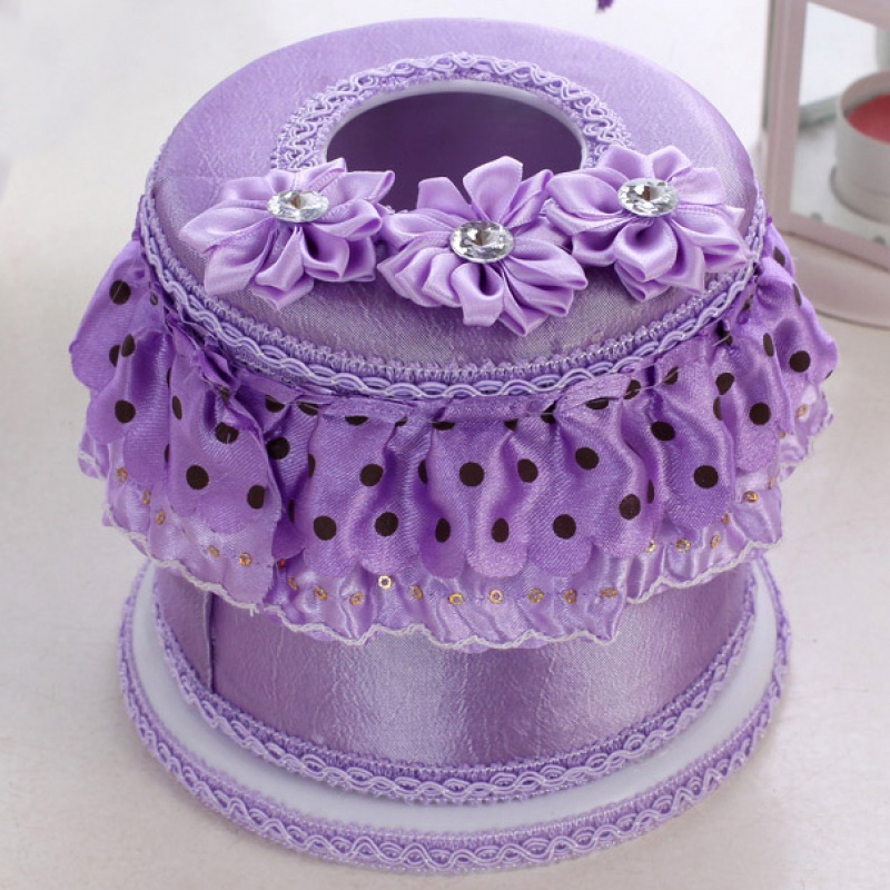 [originality Fabric Tissue Box New home Countryside Volume Tray Reel spool Lace tissue storage box Paper tubein the Home accessories , Decorative items , Decorative Tissue Box category - from Buy2taobao.com to provide professional Taobao agent buy service