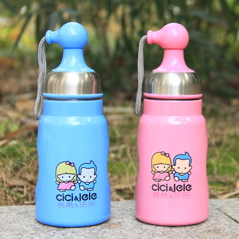 Greek music children Mouth vacuum cup glass kettle student vacuum Stainless steel vacuum cup gourdin the Tableware , Cup/Cups/Kettle , Mug category - from Buy2taobao.com to provide professional Taobao agent buy service