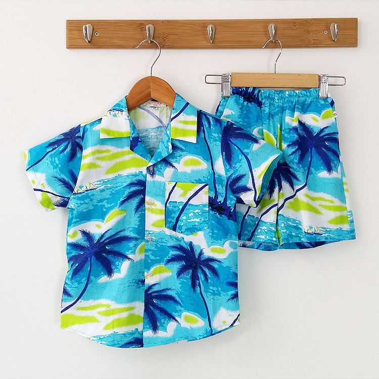 Hainan Island clothes Sandy beach Casual Wear Hainan shirt suit Sanya tourism Paternity suit 61 Children's performance clothingin the Children/Baby/Family fitted , Set category - from Buy2taobao.com to provide professional Taobao agent buy service