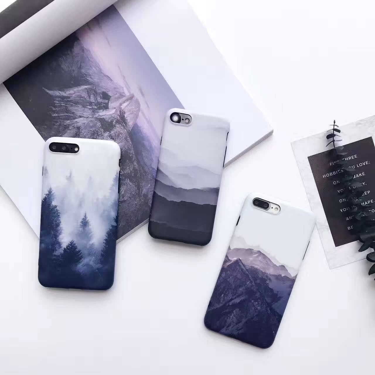 创意简约水墨山水风景IMD适用全包苹果8plus手机套iphoneXs手机壳|ruв категории спортивная сумка/открытый пакет/аксессуары, одно плечо рюкзак - от Buy2taobao.com для оказания профессиональной услуги покупки агента Taobao