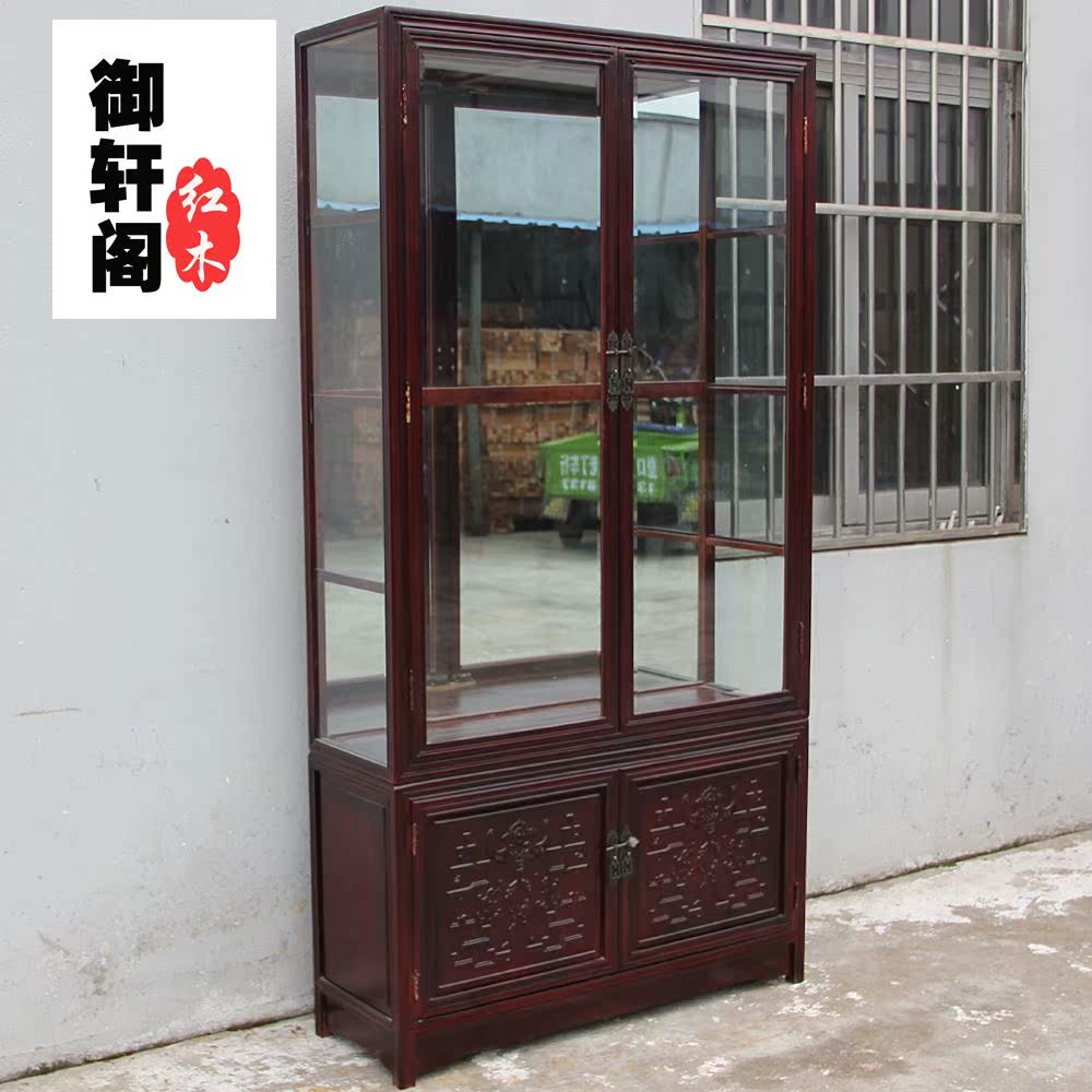 实木花梨木展示柜珠宝柜古董玻璃柜高柜中式仿古玉器茶叶展柜酒柜|ruв категории коммерческий/офисная мебель, полки/витрина, бутик - витрина/витрина - от Buy2taobao.com для оказания профессиональной услуги покупки агента Taobao