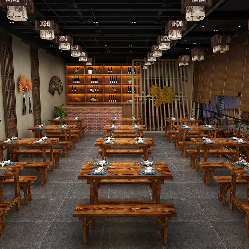 实木面馆饭店桌椅组合长方形食堂快餐店桌椅小吃店桌椅组合经济型在类目 住宅家具, 桌类, 餐桌中 - 来自Buy2taobao.com提供专业的淘宝代购服务